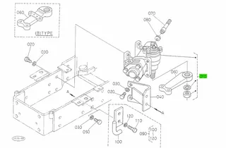 Casetă Direcție Hidrostatică Kubota 34670-66100