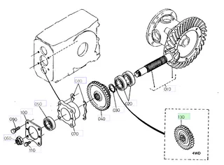 Roată dințată 32 dinți Kubota 37770-44150