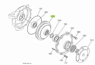 Pinion conic 42 dinți Kubota 34070-13210