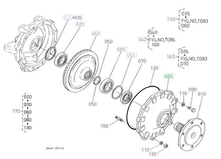 Capac punte față Kubota 3A021-43623