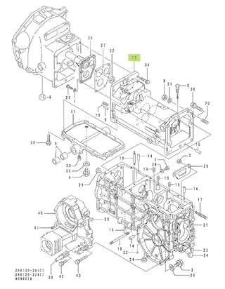 Carcasă cutie de viteză Yanmar 1W3221-15770