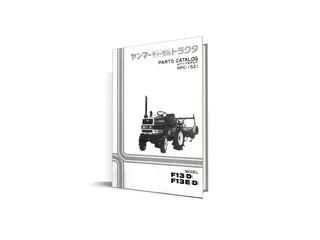 Yanmar F13, F13E manual de piese - catalog