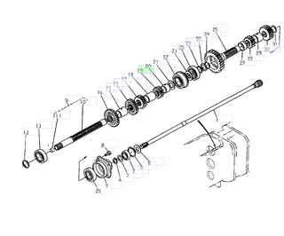 Roată dințată PTO 18 dinți Kubota 36730-28210