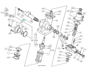 Ansamblu ax-sector Kubota 37410-66600