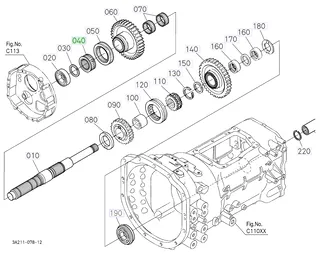 Butuc canelat Kubota 3A211-28480