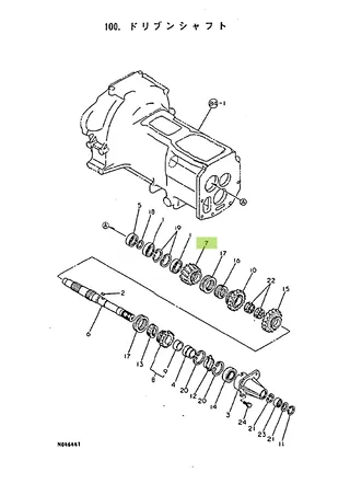 Pinion 29 dinți Yanmar 194605-25420