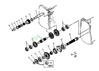Roată dințată cilindrică 23 dinți Kubota 67800-15240