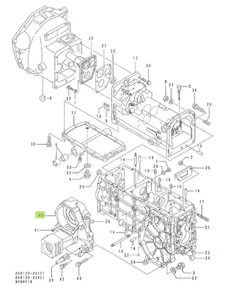 Carcasă punte (dreapta-stânga) Yanmar 1W3263-43800
