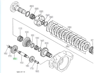 Roată dințată 20 dinți Kubota 67156-76630