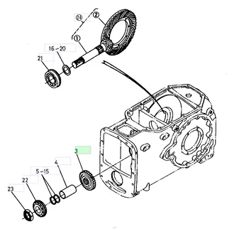 Pinion 32 dinți Kubota 36200-32430