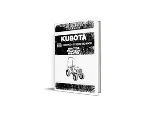 Catalog de piese Kubota B1700D, B2100D, B2400D