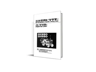 Mitsubishi D1350, D1550 manual de piese - catalog