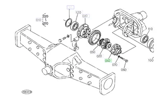 Carcasă diferențial Kubota 35533-43130