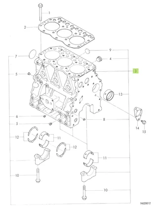 Bloc Motor Yanmar 719810-01560