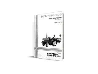 Yanmar F18, FX18 manual de piese - catalog