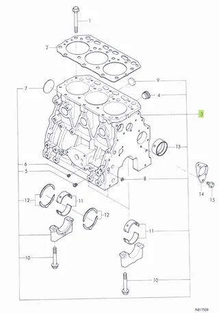 Bloc Motor Yanmar 729151-01560