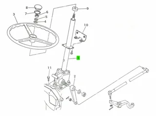 Ansamblu Direcție Manuală Mitsubishi 1021-2201-0J3