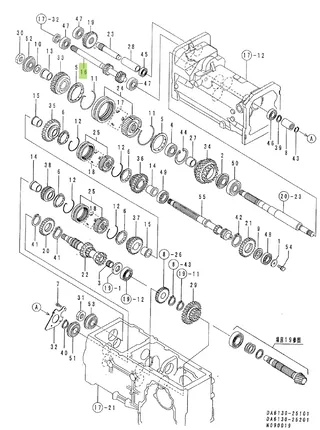 Ax pinion Yanmar 1W3225-13140