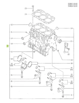 Bloc Motor Yanmar 719623-01560