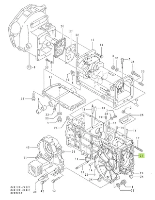Carcasă diferențial Yanmar 1W3221-15750