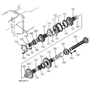 Pinion 40 dinți Kubota 35420-28270