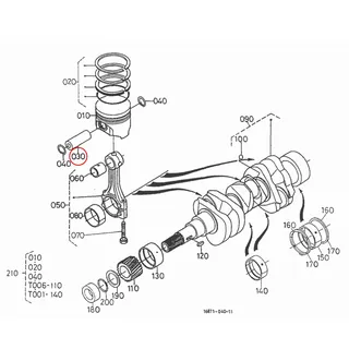 Bolț piston Kubota 16851-21310