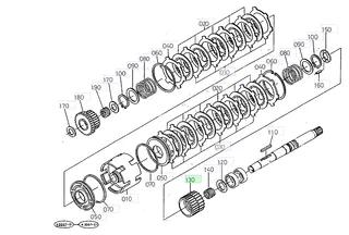 Roată dințată 20 dinți Kubota 36920-41220