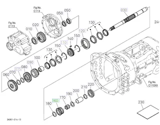 Roată dințată 19 dinți Kubota 3A251-28210