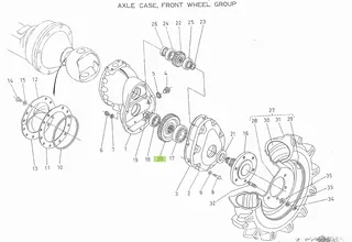 Pinion 32 dinți Kubota 34160-43651