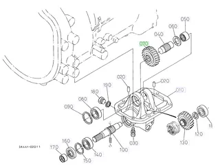 Roată dințată 25 dinți Kubota 3A021-41220