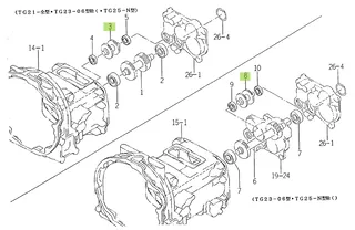 Ax pinion PTO 19 dinți Iseki 1650-209-003-00
