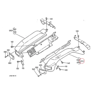 Aripă față stânga Kubota 67950-59200