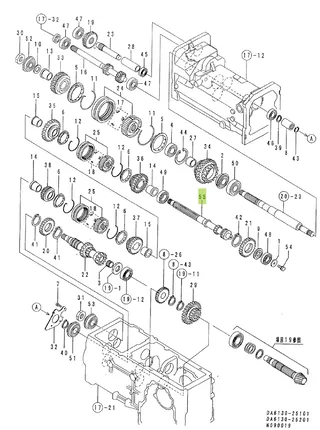 Ax pinion Yanmar 1W3225-21170