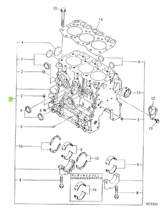 Bloc Motor Yanmar 719260-01560