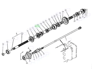 Roată dințată PTO 22 dinți Kubota 36730-28220