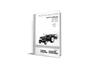 Yanmar F235, FX235 manual de piese - catalog