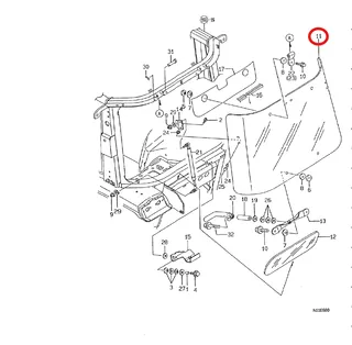 Geam spate Yanmar: 198094-83610